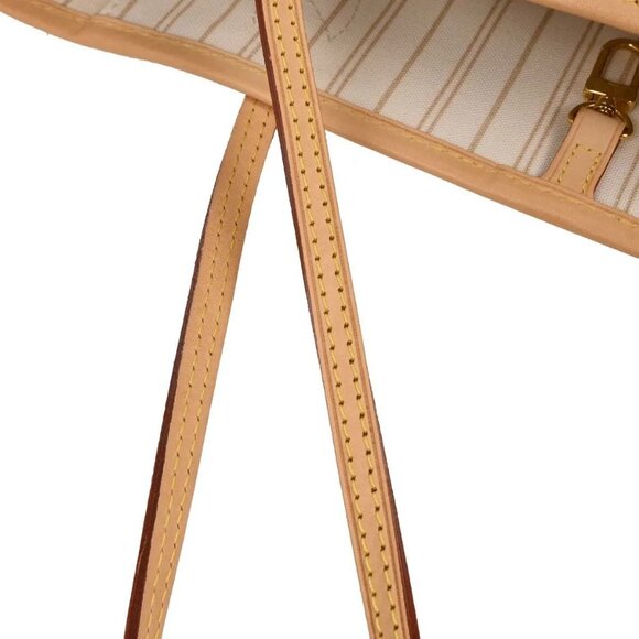 Louis Vuitton Damier Azur Neverfull MM Shoulder Tote Bag N41361 AR0148 125507 - Picture 7 of 10